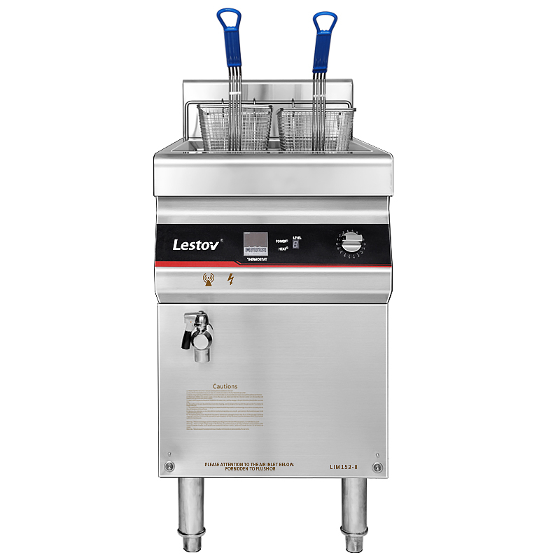 Commercial Induction Deep Fryer Floor Style With Filtering System