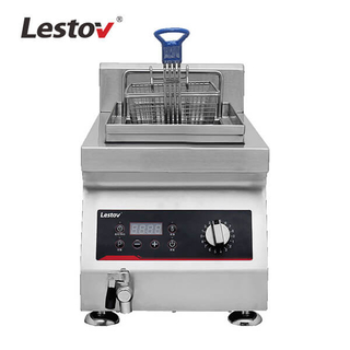 Single Tank Commercial Countertop Deep Fryer Induction Fryer-220v 3500w